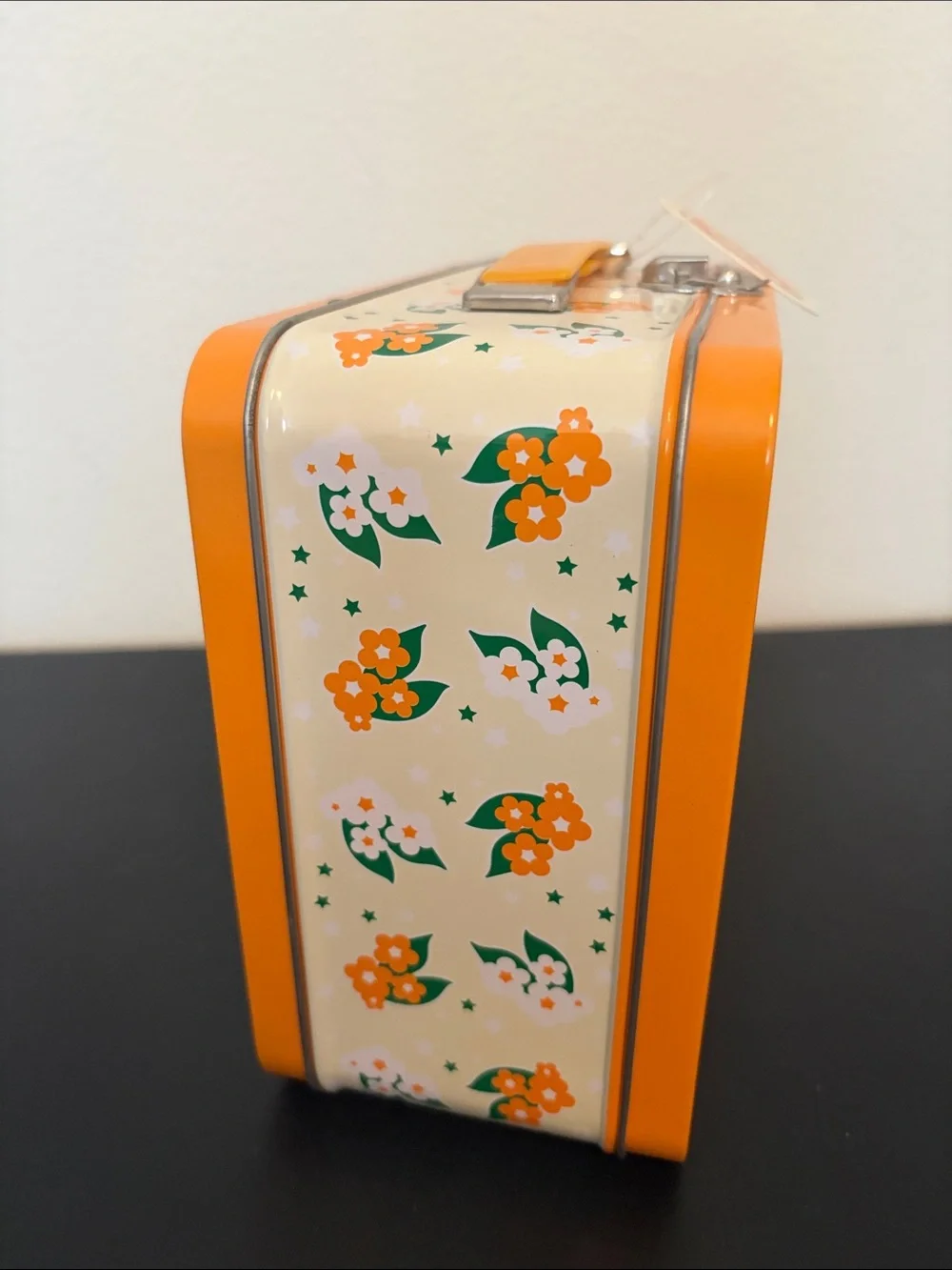 Brand New Orange Crush Retro Tin Lunchbox - Orange and White